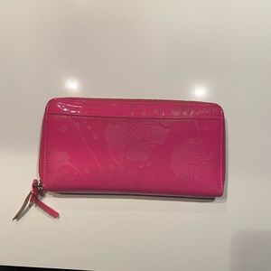 Pink flower Kate Spade wallet